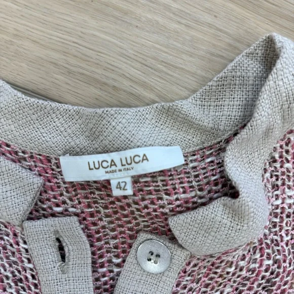 Luca Luca Beige Woven Dress - Picture 3 of 5